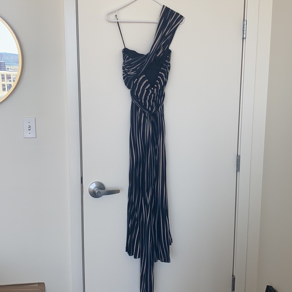 DVF Strapless Draped Front Tie - Whinston Black